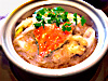１１月　土鍋料理　粉絲青蟹煲　春雨とワタリ蟹（青森県産）の土鍋煮込み